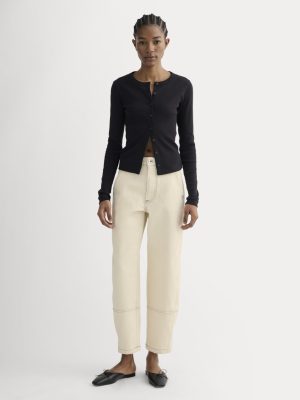 The Utility Barrel Jean | Ecru | Regular