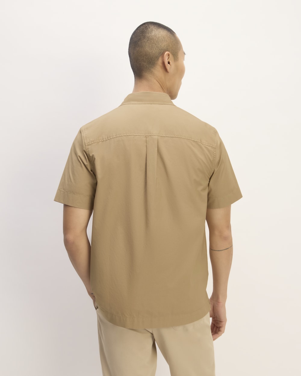 The Supima? Short-Sleeve Poplin Shirt | Tiger's Eye - Image 6