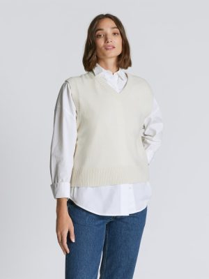 The Cashmere Vest | Bone