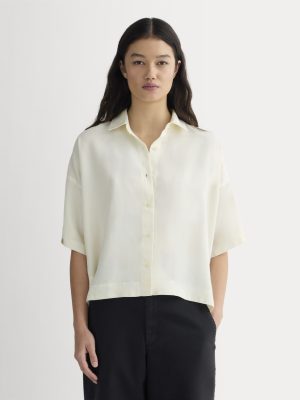 The Short-Sleeve Square Shirt in Butterlite | Bone