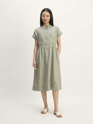 The Craft Dress in Linen | Sage Green