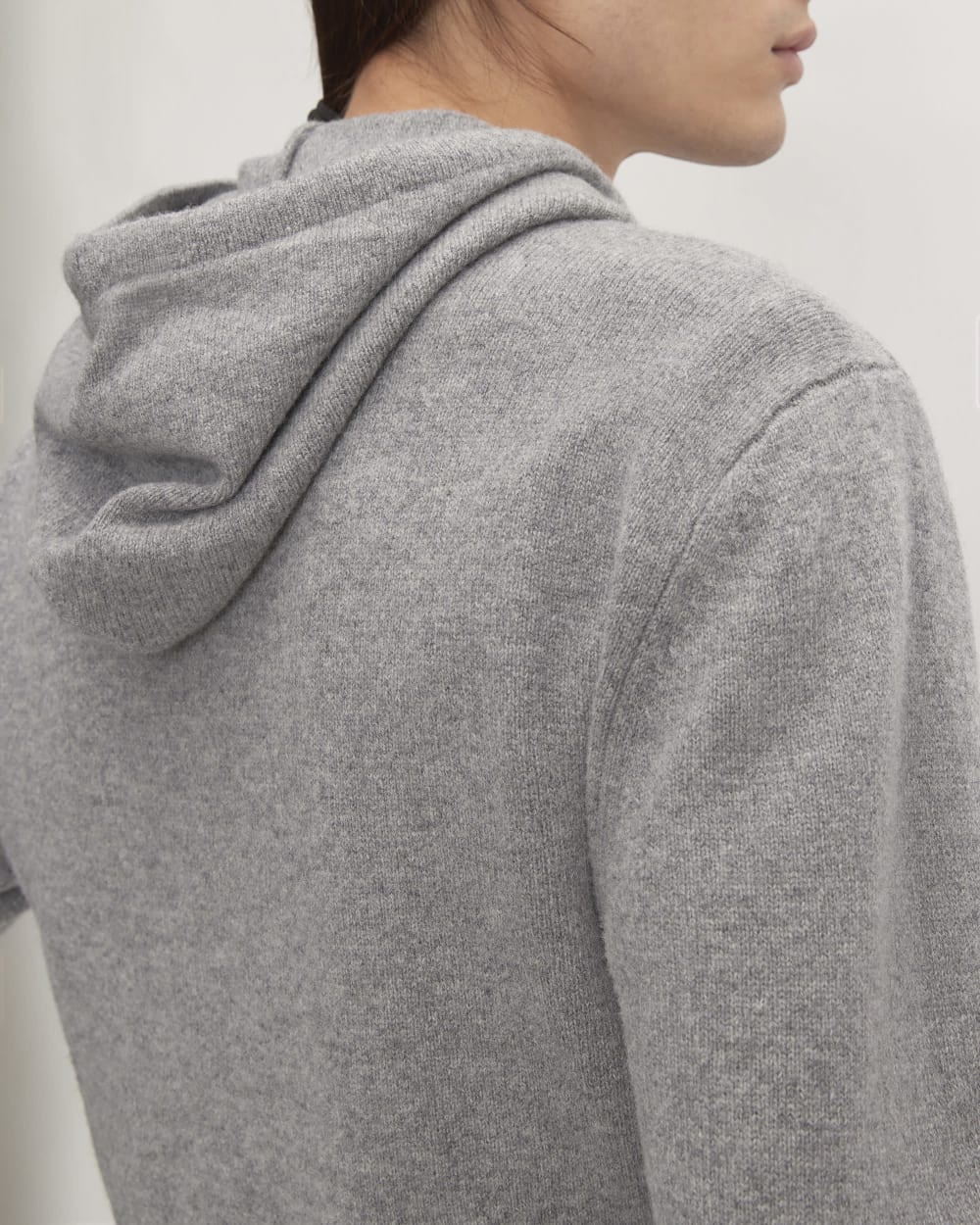 The Felted Merino Hoodie | Grey - Image 5