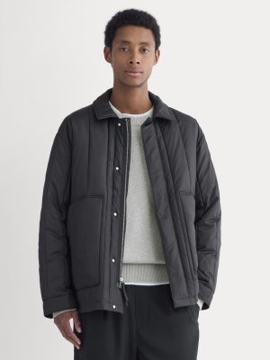 ReNew Vertical-Quilted Jacket | Black