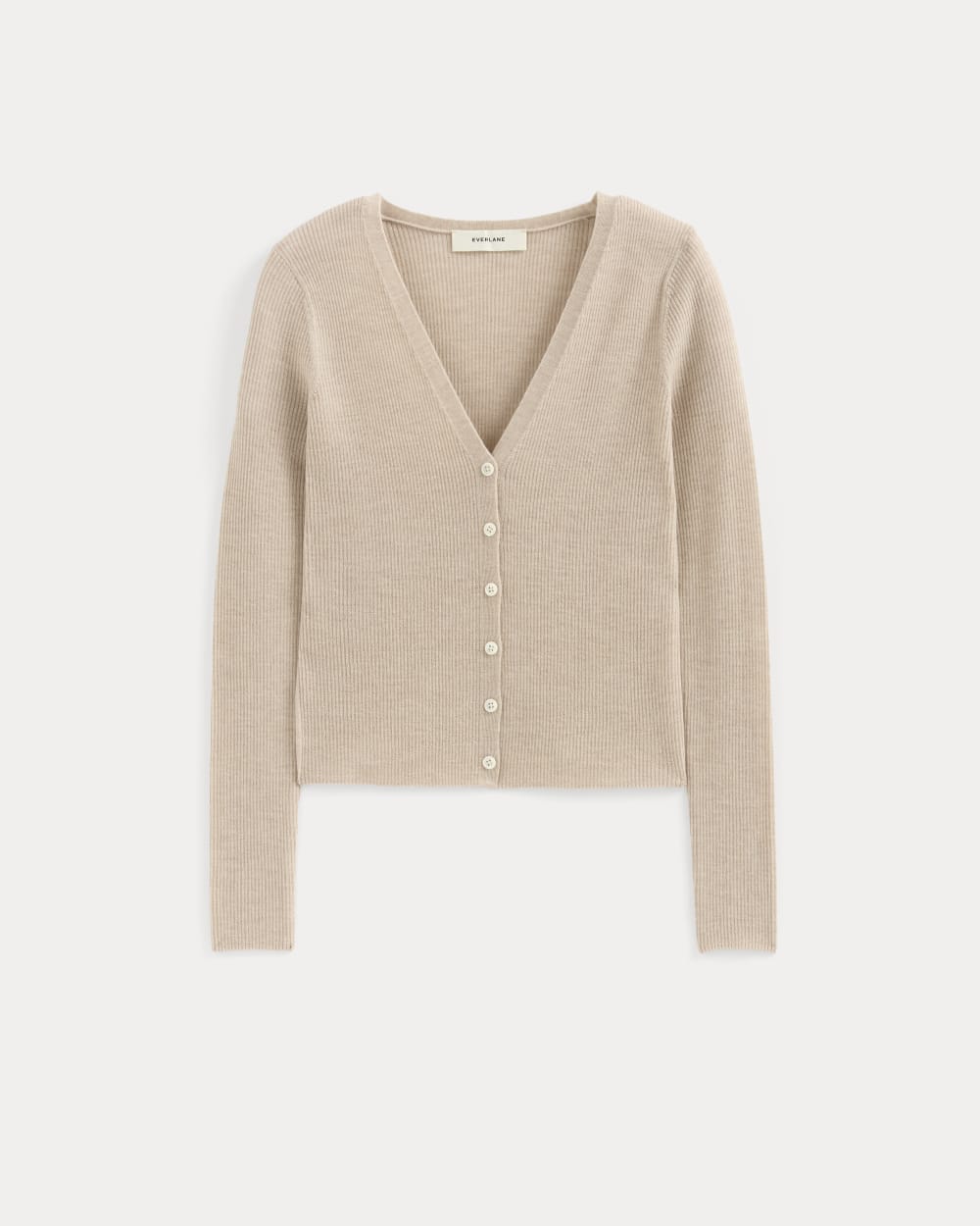 The Cardigan in Ultrasoft Merino | Pale Blush - Image 2