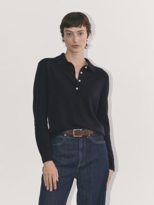 The Classic Polo in Cashmere | Navy