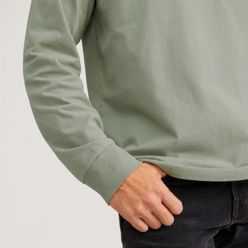 The Premium-Weight Long-Sleeve Crew | Uniform | Seagrass - Image 5