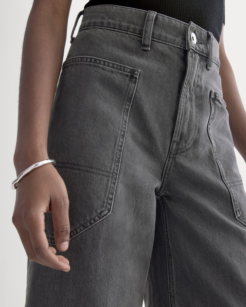 The Way-High® Gardener Cropped Jean | Washed Black - Image 4