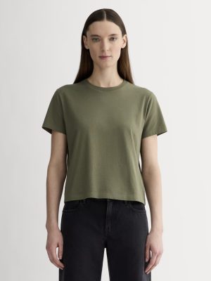 The Box-Cut Tee in Essential Cotton | Kalamata | No Pocket