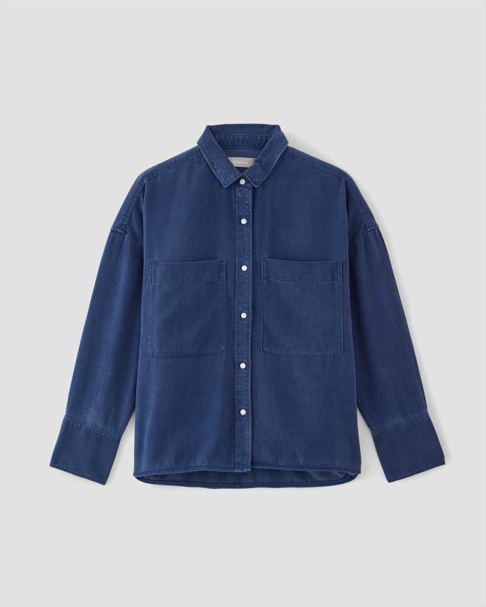 The Boxy Overshirt in Buttersoft | Bellwether Blue - Image 2