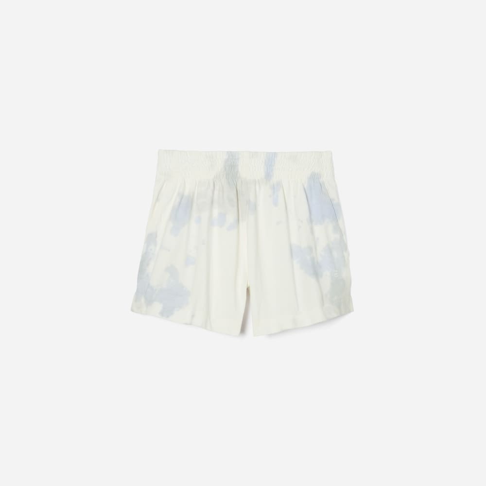 The Retro Jersey Short | Blue Slate Tie Dye
