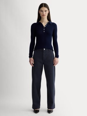 The Utility Wide-Leg Pant | Navy
