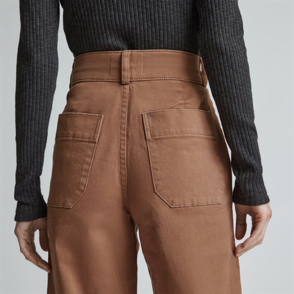 The Organic Wide-Leg Pant | Carob Brown - Image 4