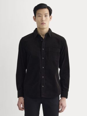 The Classic Shirt in Corduroy | Black