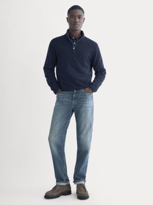 The Selvedge Straight Fit Jean | Drake Vintage Mid Wash