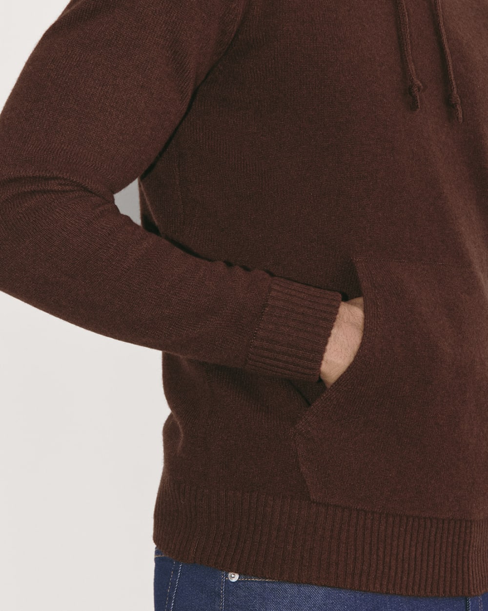 The Felted Merino Hoodie | Heather Mahogany - Image 4