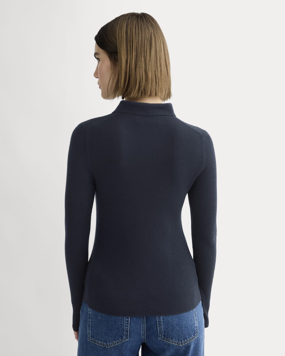 The Polo in Ultrasoft Merino | Navy - Image 5