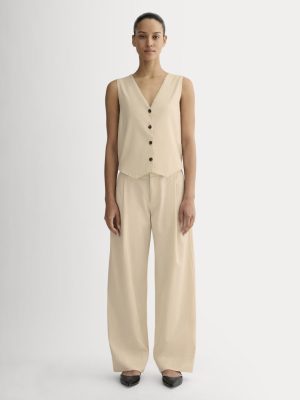 The Low-Rise Chino | Heathered Oat