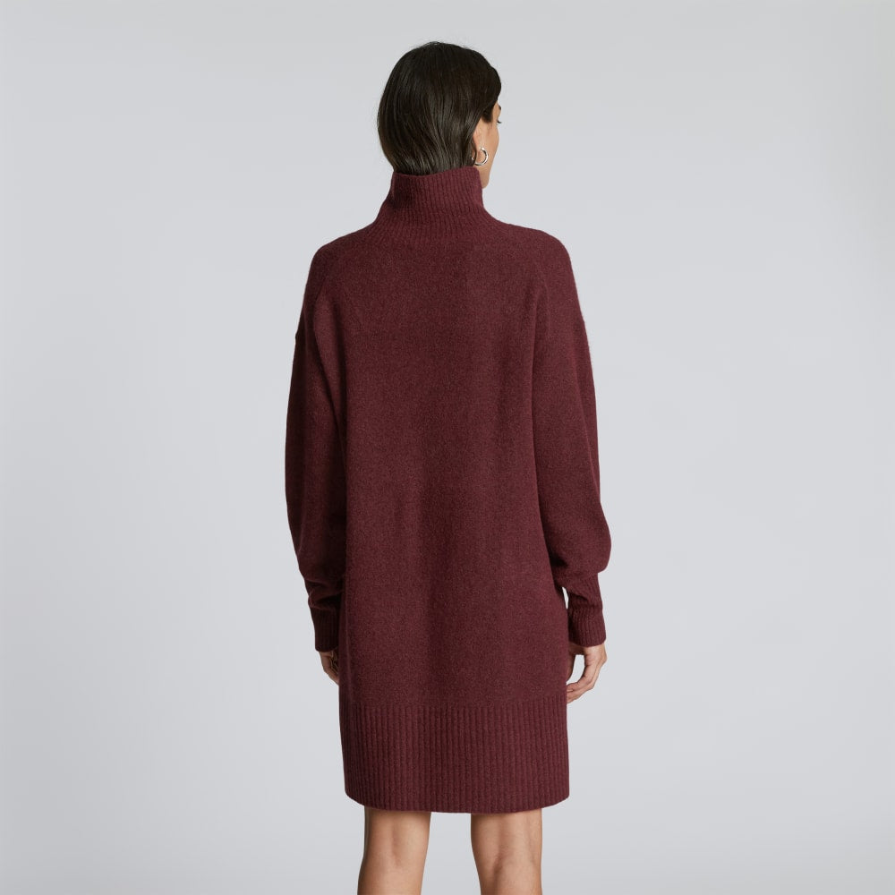 The Cozy Stretch Turtleneck Dress | Brandy - Image 3