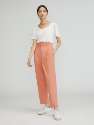 The Draper Tapered Pant in Buttersmooth | Tawny Pink