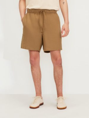 The Linen Easy Short | Toasted Coconut