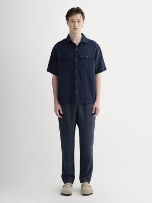 The Linen Easy Pant | Navy