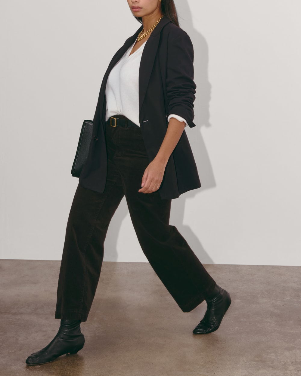 The Sailor Pant in Corduroy | Black - Image 4