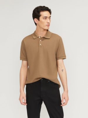 The Pique Polo | Toasted Coconut