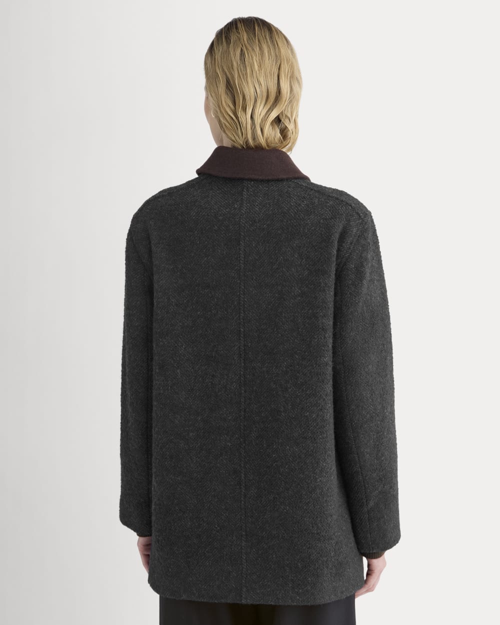 Italian Car Coat | Carbone/Black - Image 5