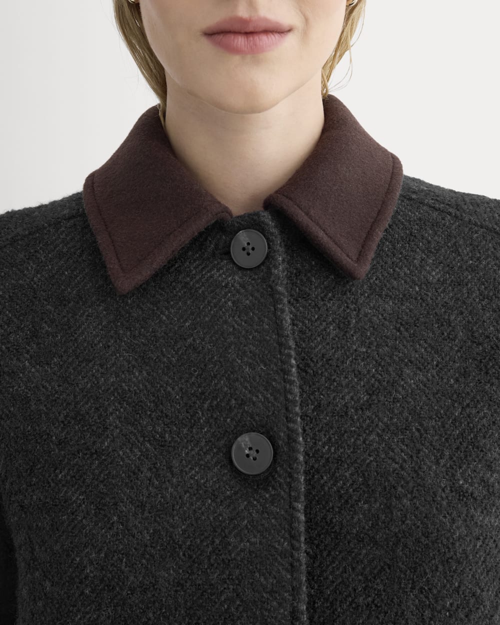 Italian Car Coat | Carbone/Black - Image 4