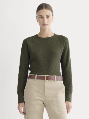 Slim-Fit Crew in Cozy Waffle | Heather Beech