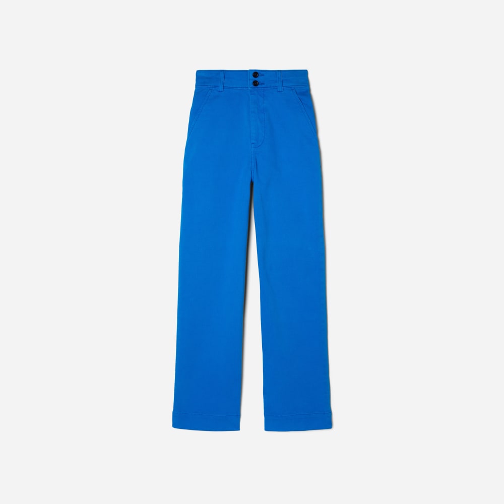 The Organic Wide-Leg Pant | Lapis Blue - Image 2