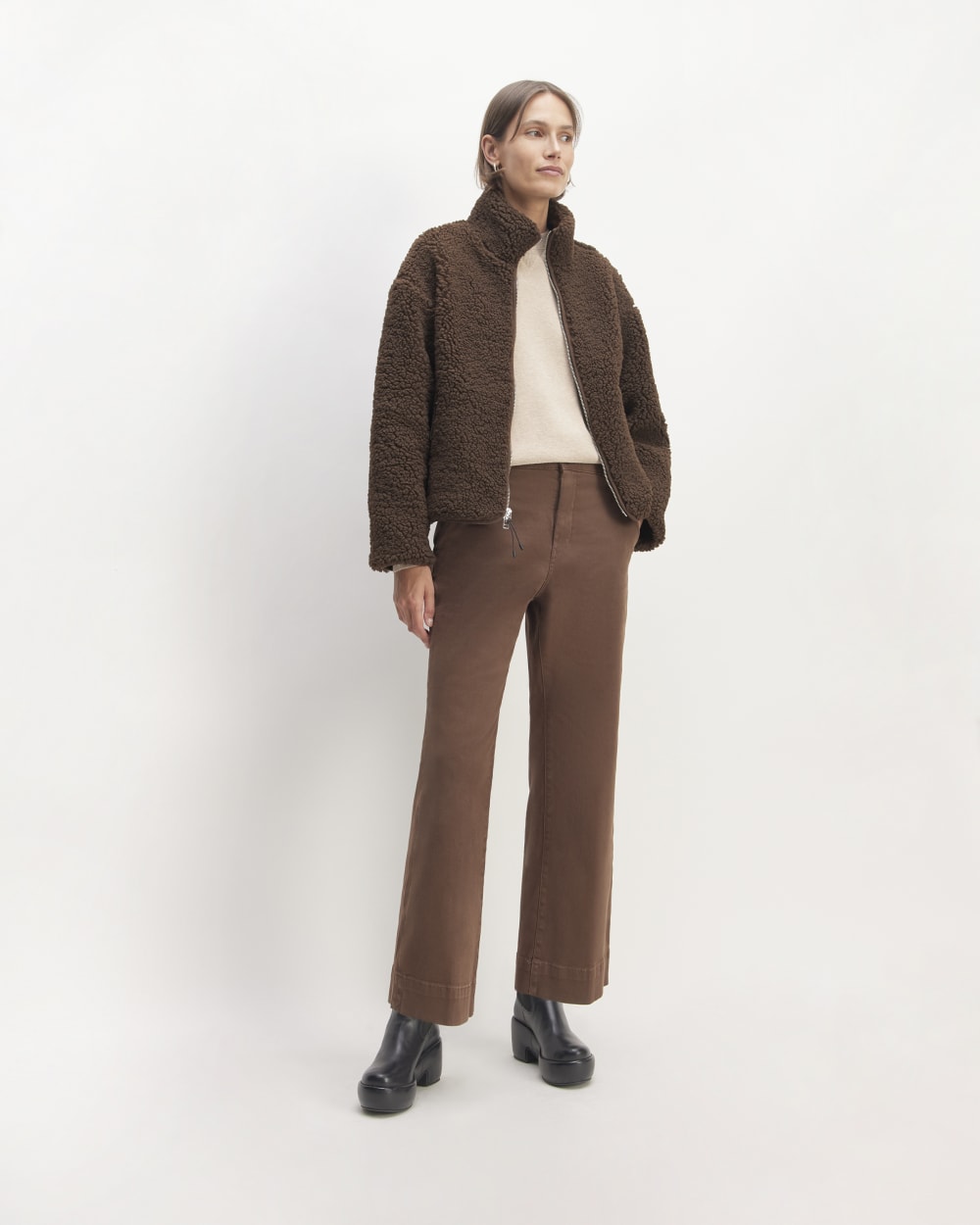The ReNew Fleece Full Zip | Earth Brown - Image 3
