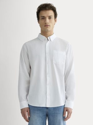 The Washed Poplin Shirt | White