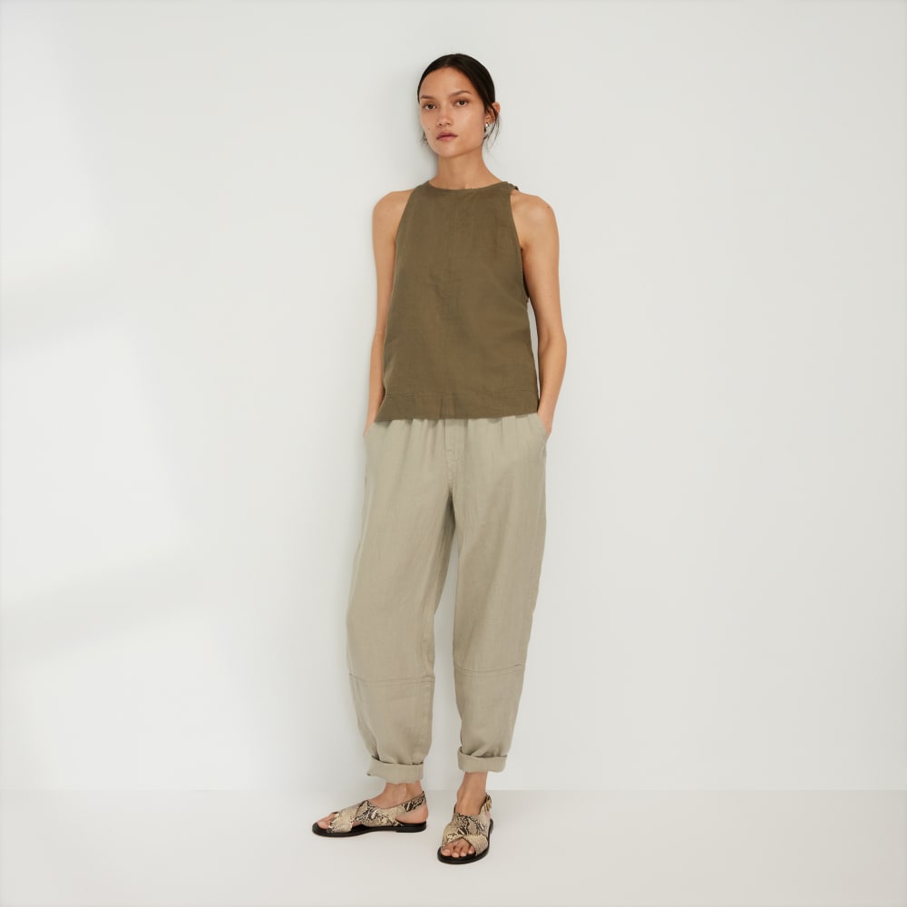 The Linen High-Neck Tank | Kalamata - Image 6