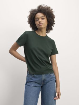 The Box-Cut Tee in Essential Cotton | Scarab | No Pocket