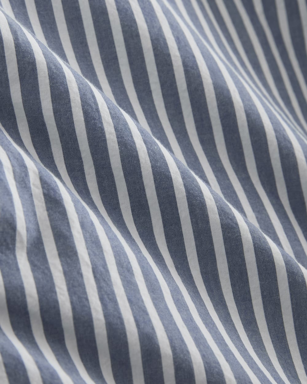 The Relaxed Shirt Dress in Ultrasoft Cotton | Bone / Mazarine Blue - Image 5