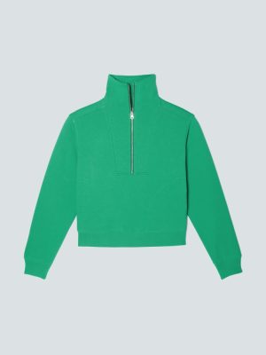 The Track Half-Zip | Bright Jade