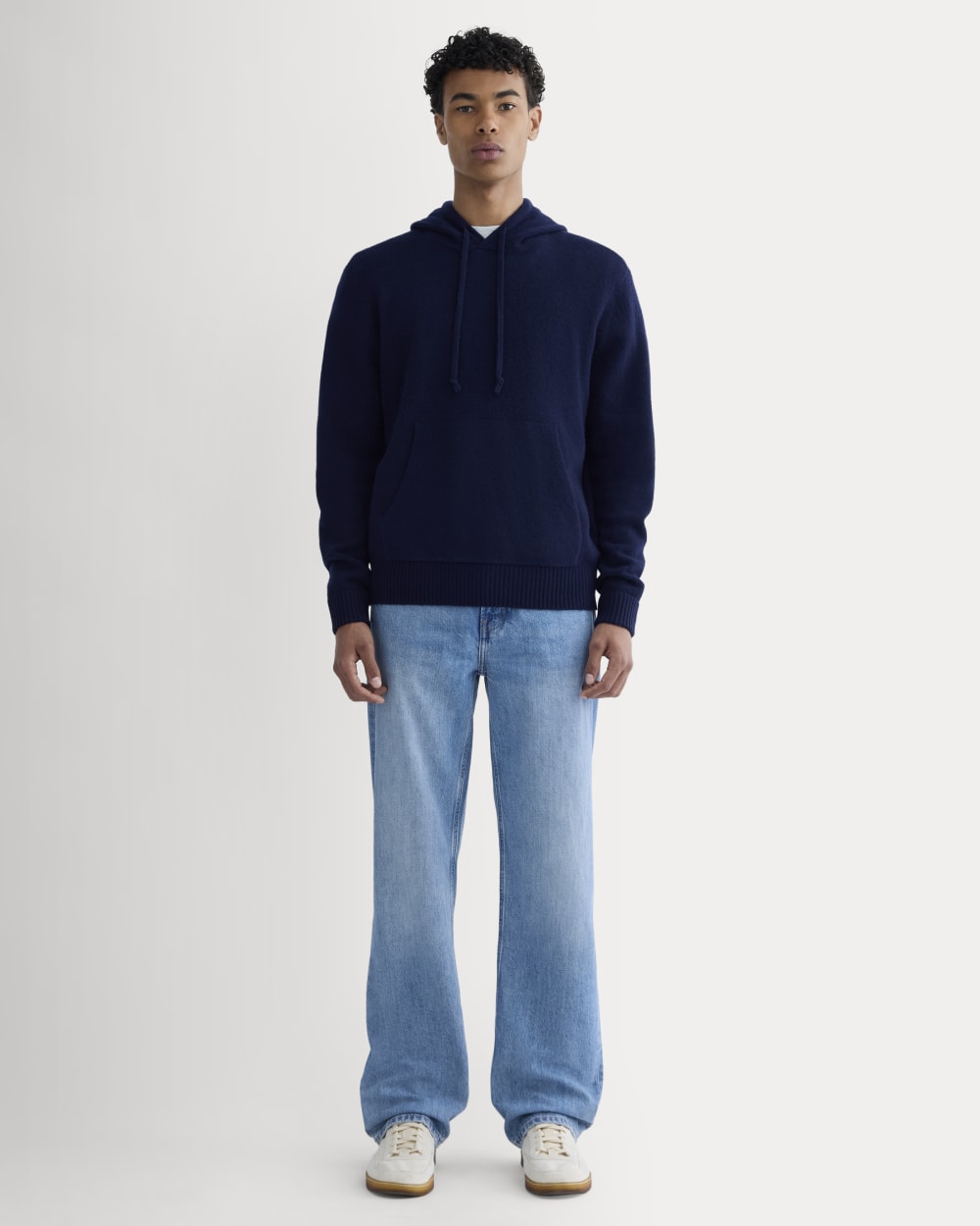 The Felted Merino Hoodie | Deep Navy - Image 4
