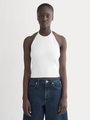 The Form Halter Top | White