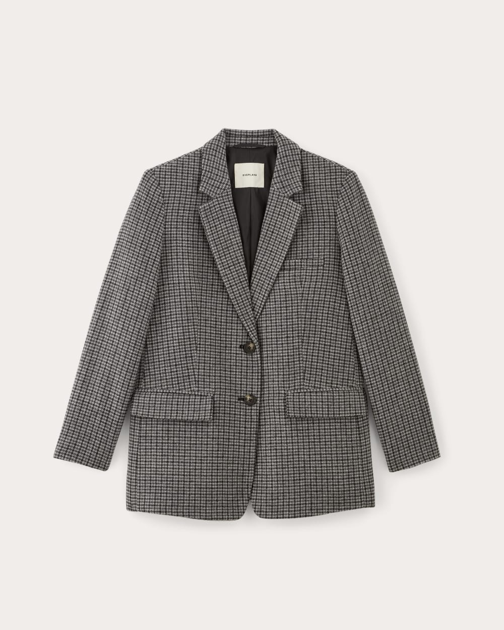 The Oversized Blazer in Wool | Gray Houndstooth - Image 2