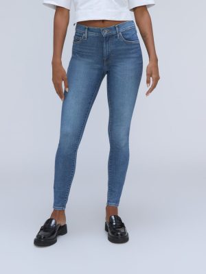 The Mid-Rise Skinny Stretch Jean | Atlantic Wash