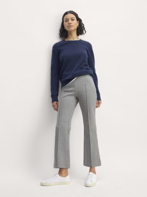 The Dream Kick Flare Pant | Mid Heather Grey