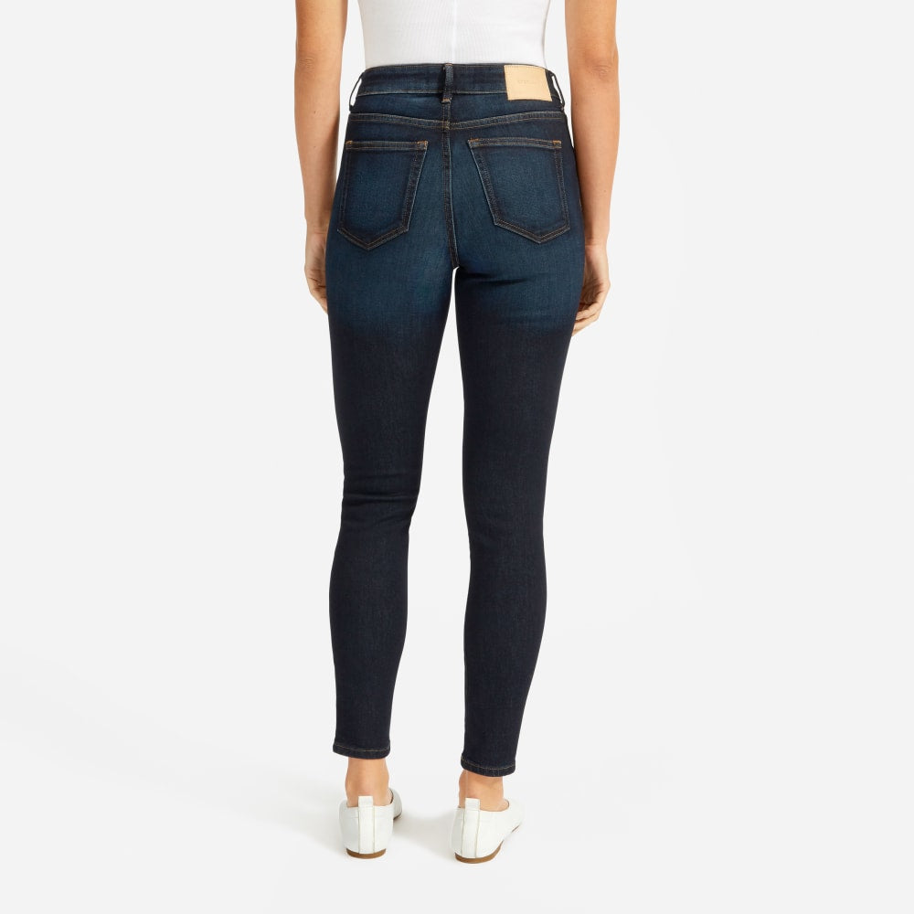 The Curvy Authentic Stretch High-Rise Skinny Jean | Dark Blue Wash | 28.5 Inseam - Image 11