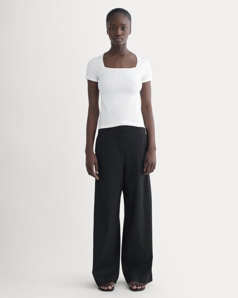 The Form Square-Neck Top | White - Image 4