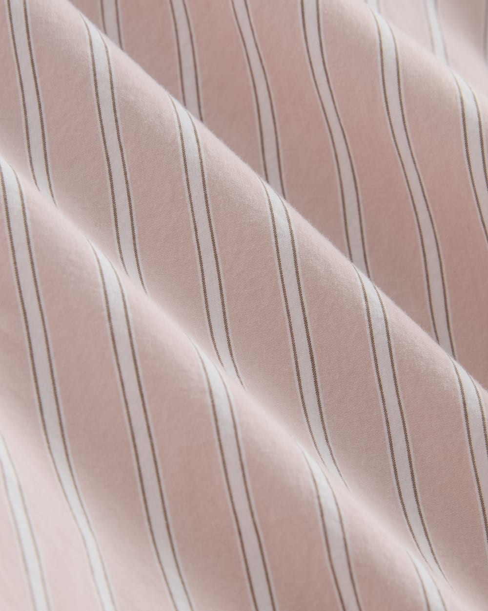 The Relaxed Shirt Dress in Ultrasoft Cotton | Pink / White - Image 5