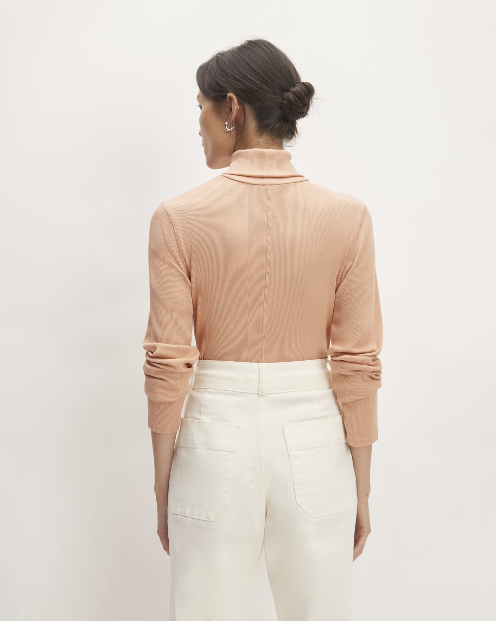 The Luxe Rib Turtleneck | Blush Pink - Image 4