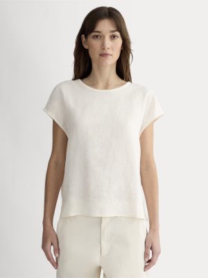 The Muscle Top in Linen | Bone