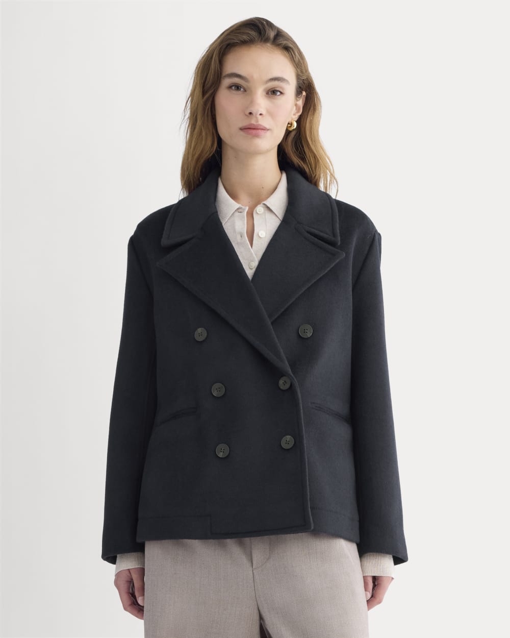 ReWool Short Peacoat | Deep Navy