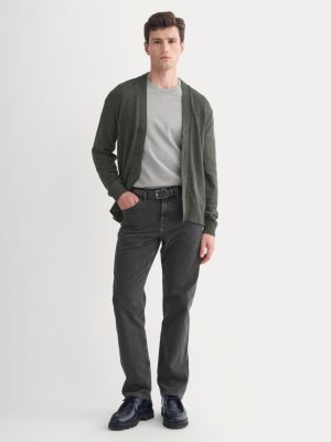 Straight-Leg Stretch Jean | Washed Black