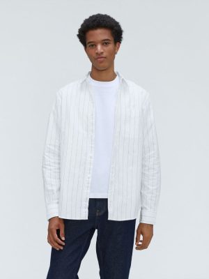 The Standard Fit Japanese Oxford Shirt | Uniform | Optic White / Black | Standard